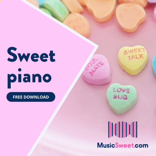 Sweet piano music track cover